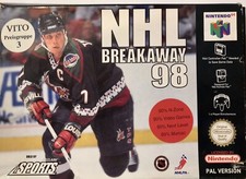 Thumbnail of ebay&reg; auction 203263871831 | NHL Breakaway 98 (Nintendo 64, 1998) NUS-NHLP-EUR, PAL,