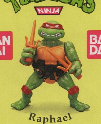 1989 TMNT RAPHAEL Sticker 3'' (7.5 cm.) Diameter Action Figures Promo Spain RARE