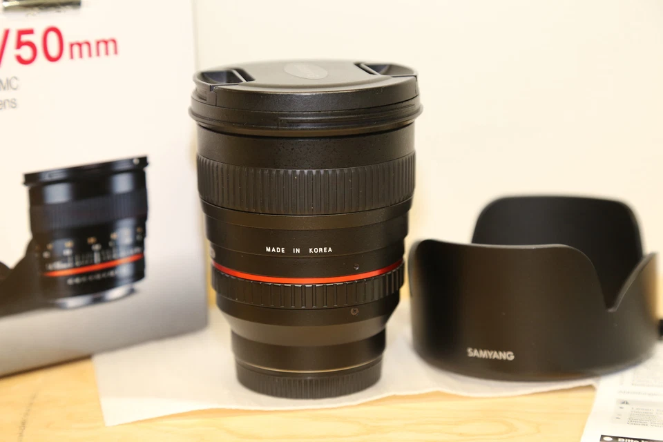 Samyang F1.4/50mm AS UMC für Samsung NX Objektiv Aussteller! TOP/OVP  - Bild 3 von 4