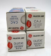 Set of 4 - NEW CAJ CAC 50W 115-125V Photo Projection LIGHT BULB Studio LAMP