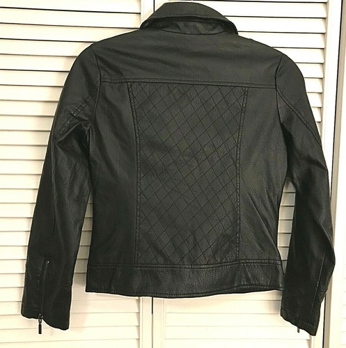 New York Yoki Unisex Youth Kids Childrens Faux Leather Bomber Jacket Size 8-10 M - Picture 2 of 10