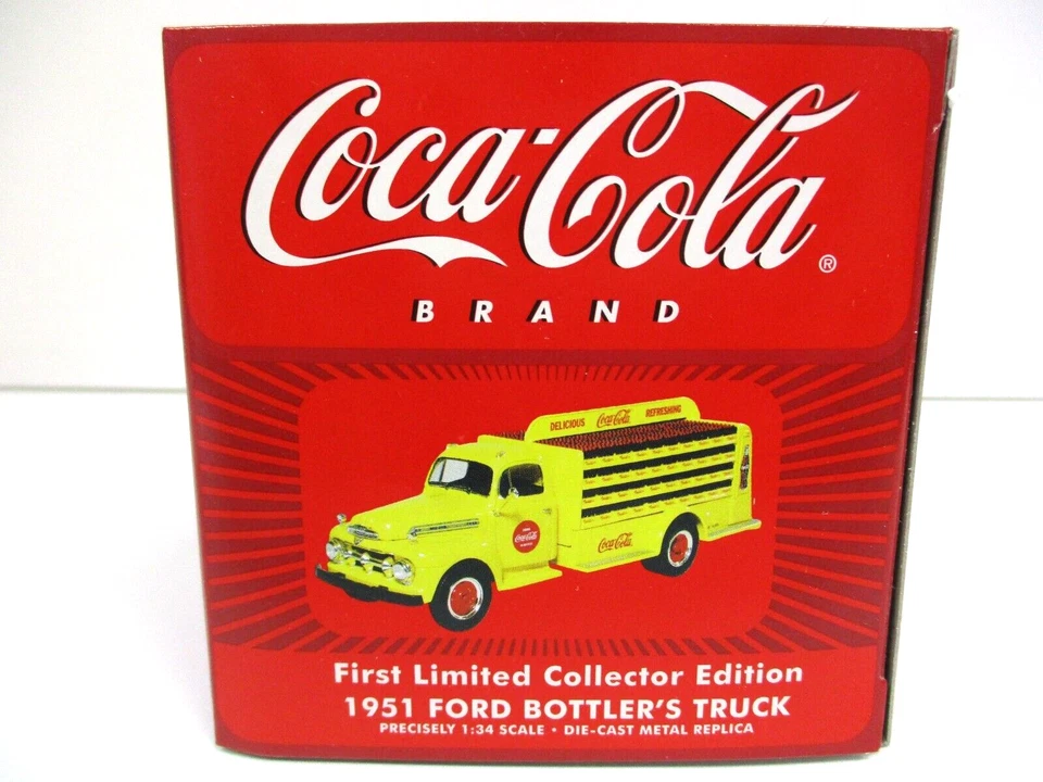 FIRST GEAR - COCA-COLA - 1951 FORD BOTTLER'S TRUCK - 1/34 DIECAST - Image 4 of 4
