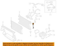 FIAT OEM 19-23 500X Cooling Radiator Components-Isolator 68354092AA