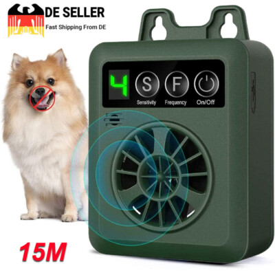 Ultraschall Hundevertreiber Anti Bell Gerät Hundeabwehr Abschreckung Trainer.