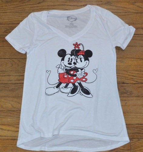 Mickey Mouse \u0026 Minnie Mouse V Neck Tee 