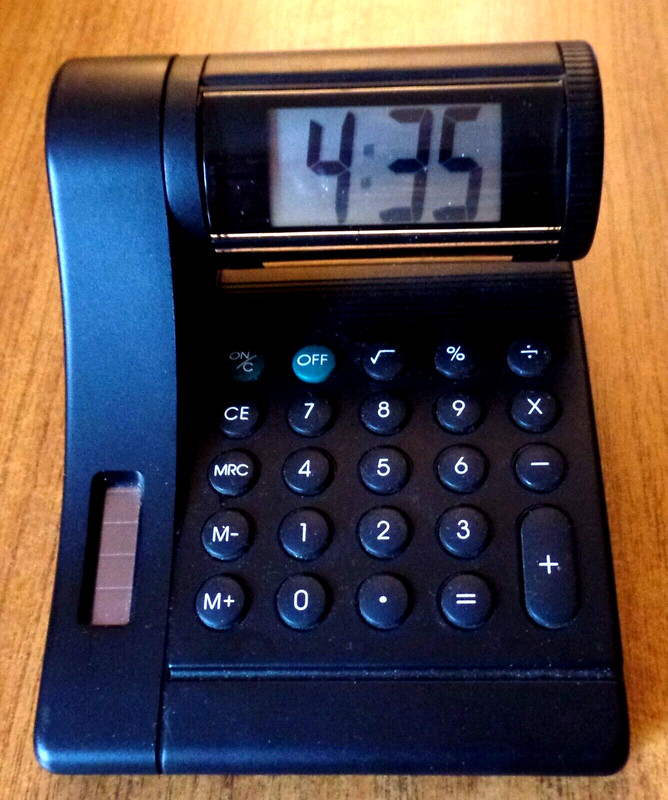 Vintage I.P.I. CALCULATOR CLOCK Pharmaceutical Advertising Promo