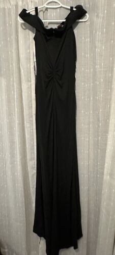 JJ's HOUSE Women's Size 6 Dress SOFT BLACK FORMAL GOWN Long Maxi, Dance, NEW