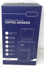 Professional Conical Burr Coffee Grinder with Digital Timer Display 51 Grind Set
