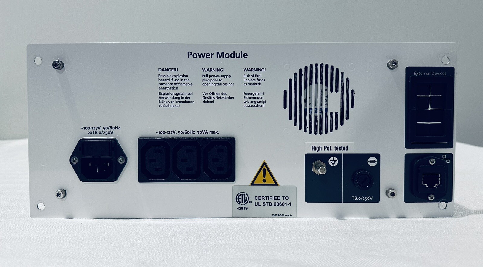 Vyaire Carefusion Vmax Vyntus Powermodule Cart Power Supply 115V - Tested