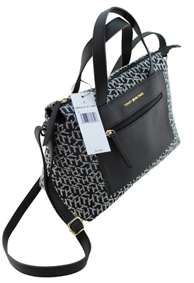 Tommy Hilfiger  Leather Metallic Crossbody Metallic Logo Crossbody Camera Bag | Black | Tommy Hilfiger main image 3