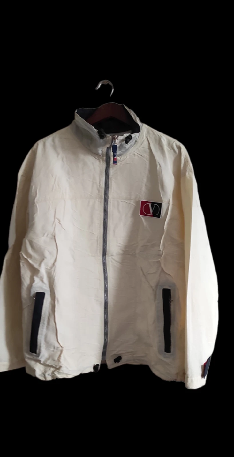 Giacca Uomo Vintage Valentino Sport Zip Frontale Made in Italy Taglia XXL 54 Rara!