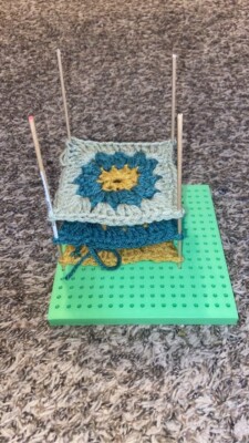 Blocking Board For Knitting and Crochet Projects | 3D Printed | W/Wooden Dowels