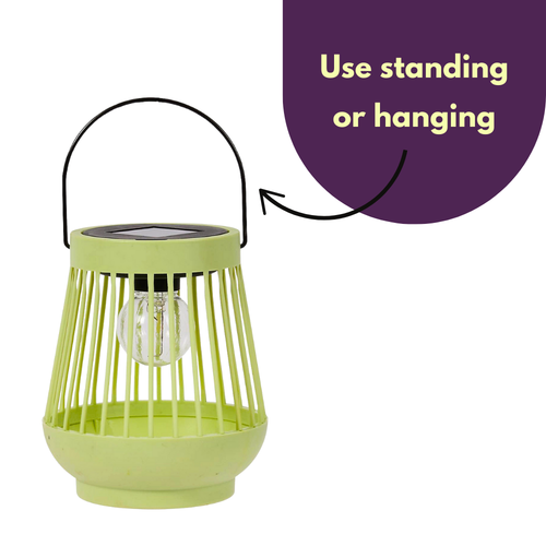 Solar Garden Lanterns 4pc Set Multicoloured Outdoor Lighting Decor Hanging 15cm - Picture 7 of 24