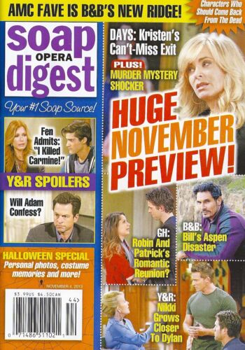 Soap Opera Digest Magazine - November 4, 2013 - Days of Our Lives, Amelia Heinle - Picture 1 of 7