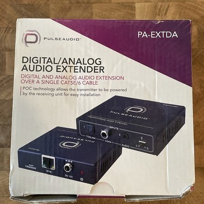 Vanco PA-EXTDA PulseAudio Digital-Analog Audio Extender Over CAT5e/6 Brand New