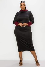 PLUS SIZE Kaia Feather Dress
