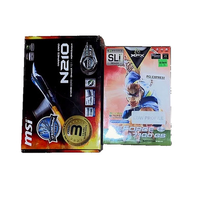 GeForce 7100 GS Graphics Card/Box/Manual/Driver + MSI N210 MD512D3H BOX ONLY