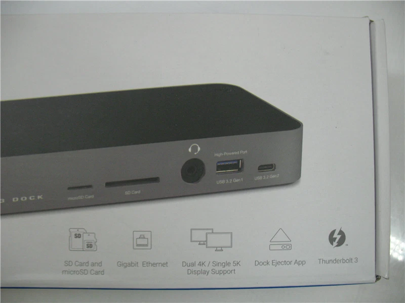 OWC Thunderbolt 3 Dock OWCTB3DK14PSG Space Gray Multi Port Hub New Open Box - Image 3 of 4