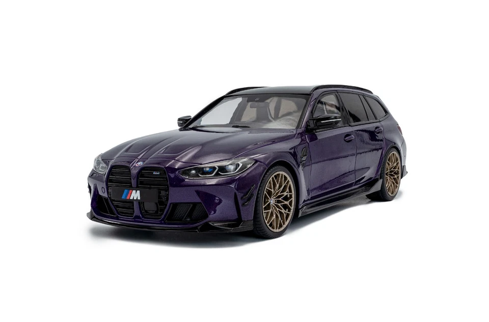 BMW M3 Touring with Performance Parts Twilight Purple Metal.Solido Die Cast 1/18 - Immagine 2 di 4