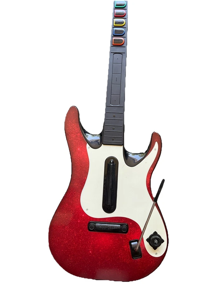 Microsoft Xbox 360 Guitar Hero Wireless Guitar & Strap 95905.805 Red Octane - Image 2 of 3