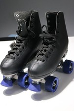 Chicago Roller Skates Vintage Men's Black Blue 405 Wheels - Men's Size 7 NEW