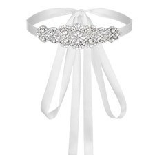 Wedding Dress Belt For Bride Evening Party Dress | Bride Dress with Rhinestone