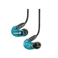 Shure SE215 Sound Isolating Wired Earphones In-Ear 3.5mm Jack Headphones Blue