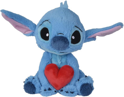 Simba 6315876995 Disney Lilo & Stitch, Kuscheltier Mit Herz, Valentinstag, Liebe