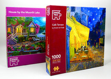 Job Lot of 2x 1000 Piece Jigsaw Puzzle by Corner Piece - Jigsaw Puzzle Bundle L3