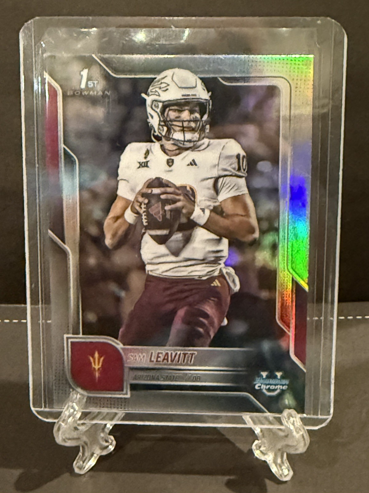 2025 Bowman University Chrome - Sam Leavitt #195 Refractor (RC)