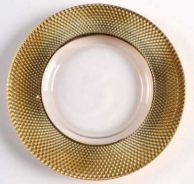 Monique Lhuillier & Pottery Barn NEW Melrose Glass Salad Plate Set Of 4