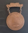 1902 GAR Delegate Badge Iowa Encampment Des Moines IA Civil War Medal Cornhusker