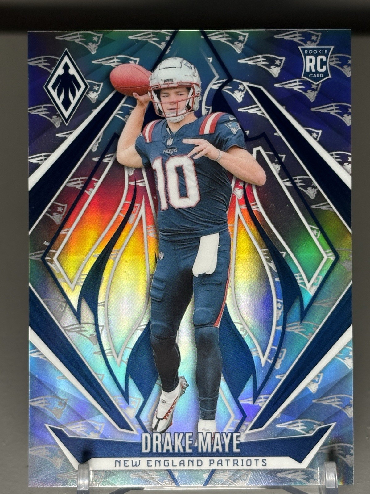 2024 Panini Phoenix - Rookies Drake Maye #179 Silver RC Patriots Team Logo /299