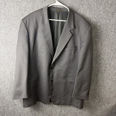 Giorgio Fellini ITALY Super-100 Wool 50R Sport Coat 2-Button Black