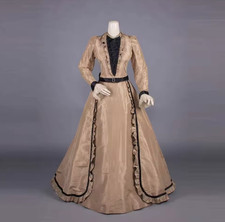 1890s Day Dress Historical Wedding Dress Victorian Renaissance Royal Ball Gown