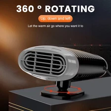1500W 12V Portable Car Heater Demister Electric Heating Fan Defogger Defroster