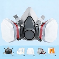 PRO 6200 Half Face Gas Mask Cover Painting Spraying Respirator Work Facepiece