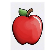 'Red Apple' Temporary Tattoos / Transfers TO00032267