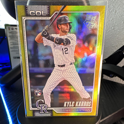 Topps Series 1 2026 Kyle Karros Colorado Rockies #334 RC Rainbow Foil 092/399