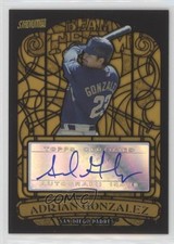 2008 Topps Stadium Club Beam Team Gold 33/50 Adrian Gonzalez #BTA-AG Auto 04cw