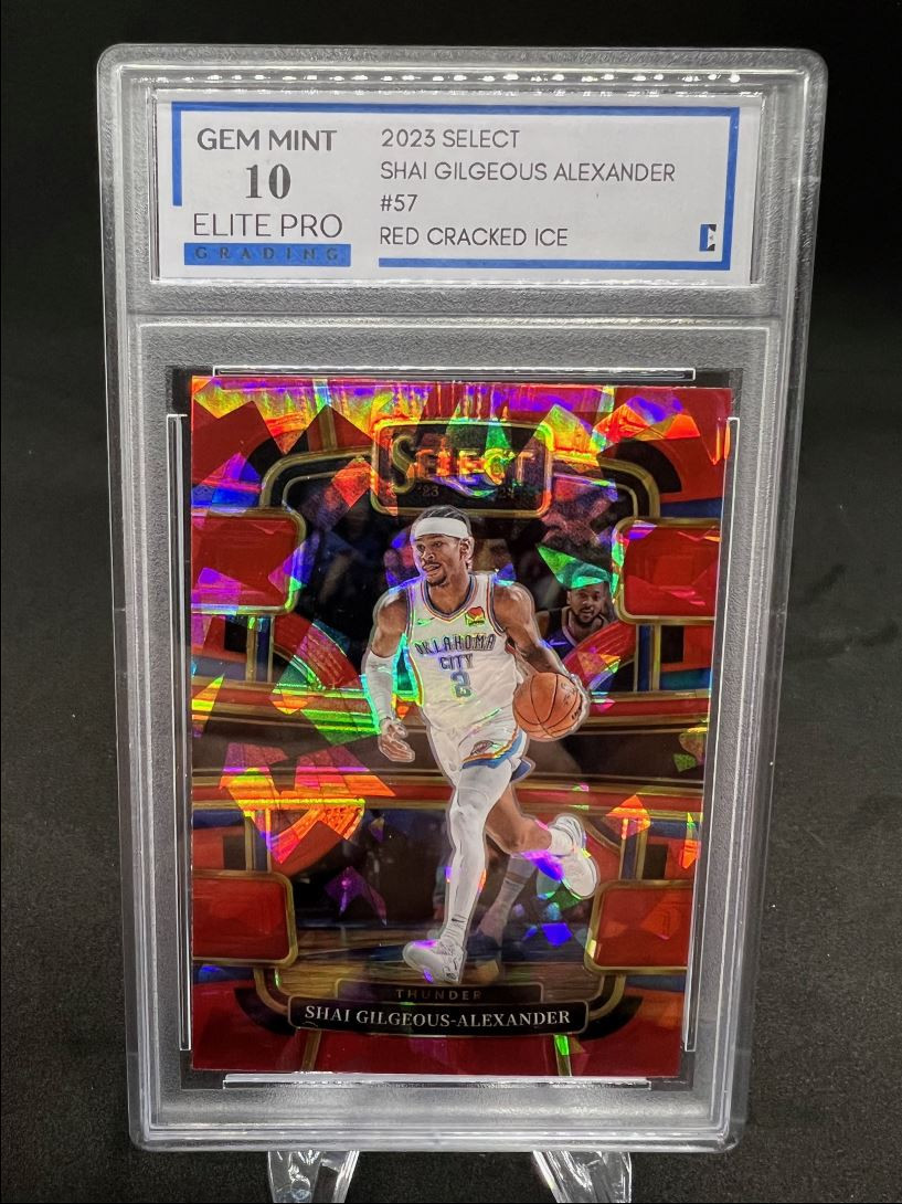 2023-24 Select RED CRACKED ICE Shai Gilgeous-Alexander Thunder #57