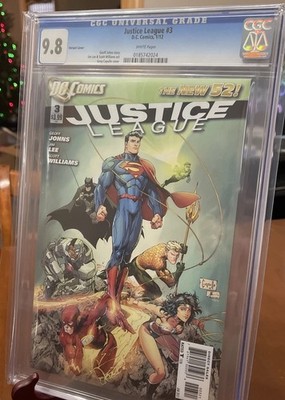 Justice League # 3 / Variant Cover / DC Comics / The New 52 / CGC 9.8. 1:25 Rare