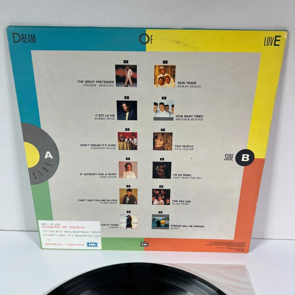 Dream Of Love Duran Duran, Corey Hart Queen EMI Records Hong Kong Promo Vinyl LP - Image 4 of 4