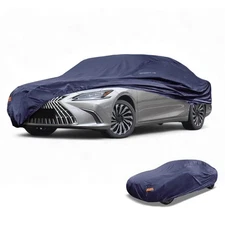 Car Cover Waterproof All Weather Navy Blue Fit for Sedan Length 165" to 177"