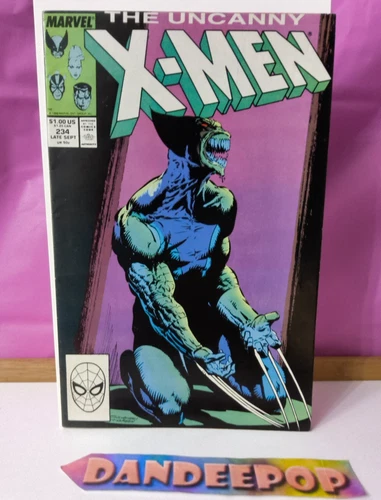 The Uncanny X-Men issue Number 234 Late September Marvel 1988 Vintage Comic Book