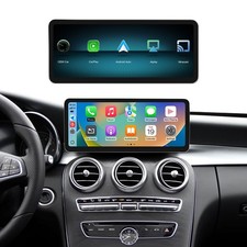 Ultra-Thin 12.3" Wireless CarPlay Multimedia Touch Screen For Benz C W205 GLC