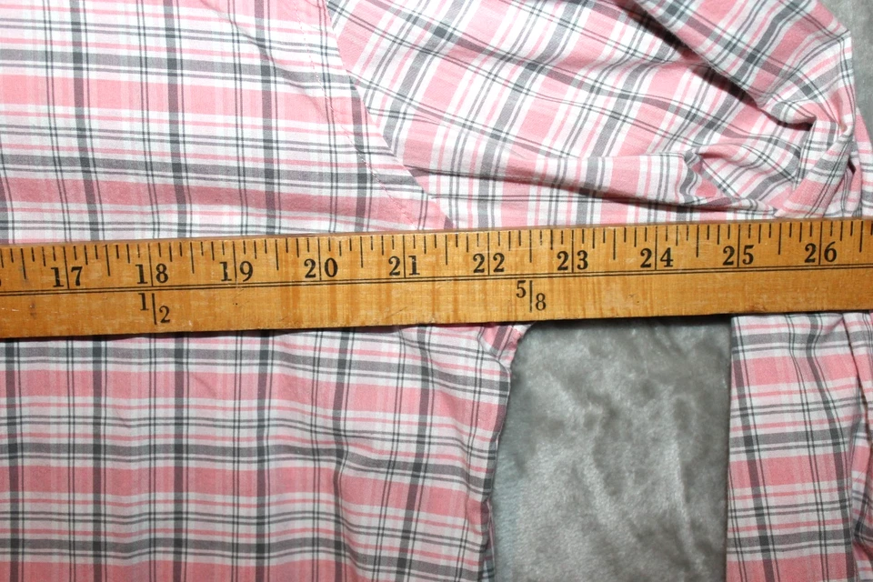 Camisa a Cuadros Southern Point Co Para Hombres Grande Con Botones Manga Larga Logotipo de Perro Informal Foto 4 de 4