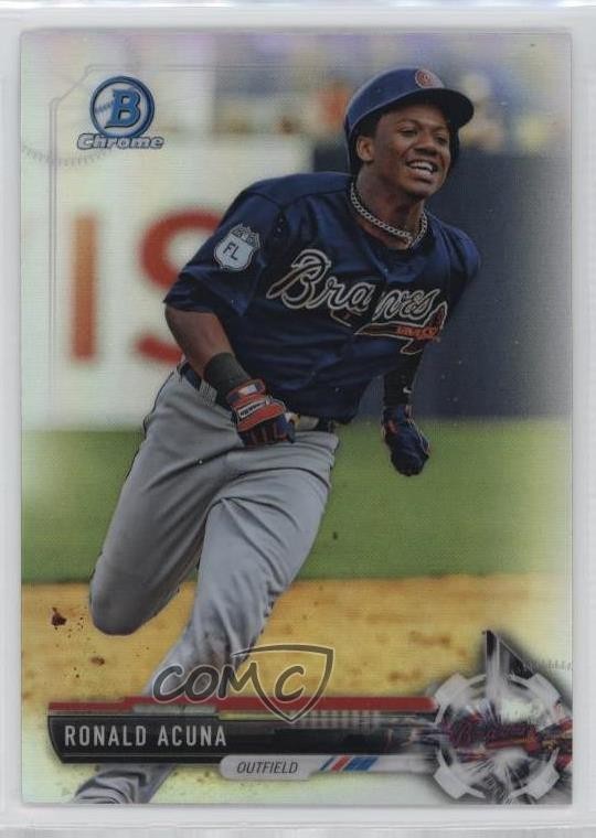 2017 Bowman Draft Chrome Refractor Ronald Acuna Jr Ronald Acuna #BDC-39 04br