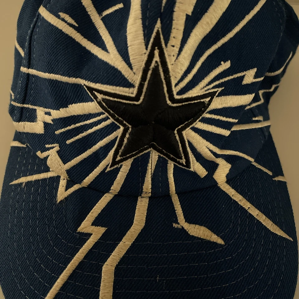 De colección Años 90 Dallas Cowboys Starter Hat Cap Star Shockwave SnapBack RARO Foto 3 de 4