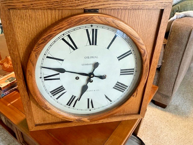 Tiffany & Co NY Colonial Zeeland Gallery Tiger Oak Westminster Wall Clock RARE